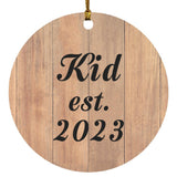Kid Established EST. 2023 - Circle Ornament C
