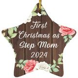 First Christmas As Step Mom 2024 - Star Ornament A