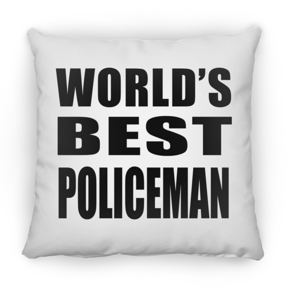 World's Best Policeman - Throw Pillow