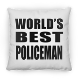 World's Best Policeman - Throw Pillow