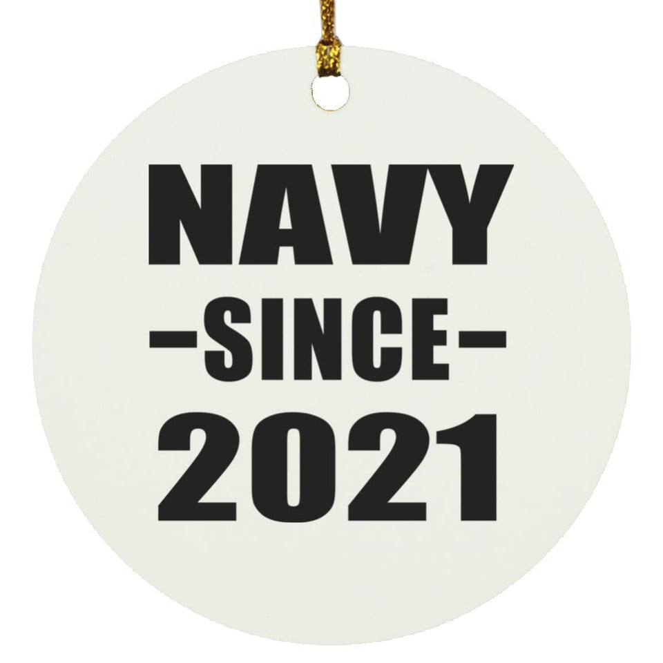 Navy Since 2021 - Circle Ornament