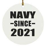 Navy Since 2021 - Circle Ornament