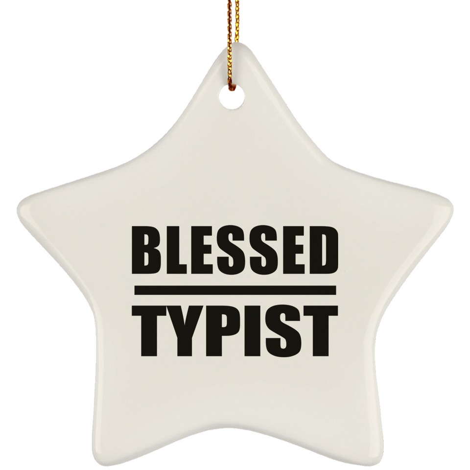 Blessed Typist - Star Ornament