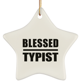 Blessed Typist - Star Ornament