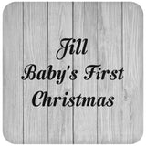 Jill Baby's First Christmas - Drink Coaster F