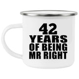 42nd Anniversary 42 Years Of Being Mr Right - 12oz Camping Mug