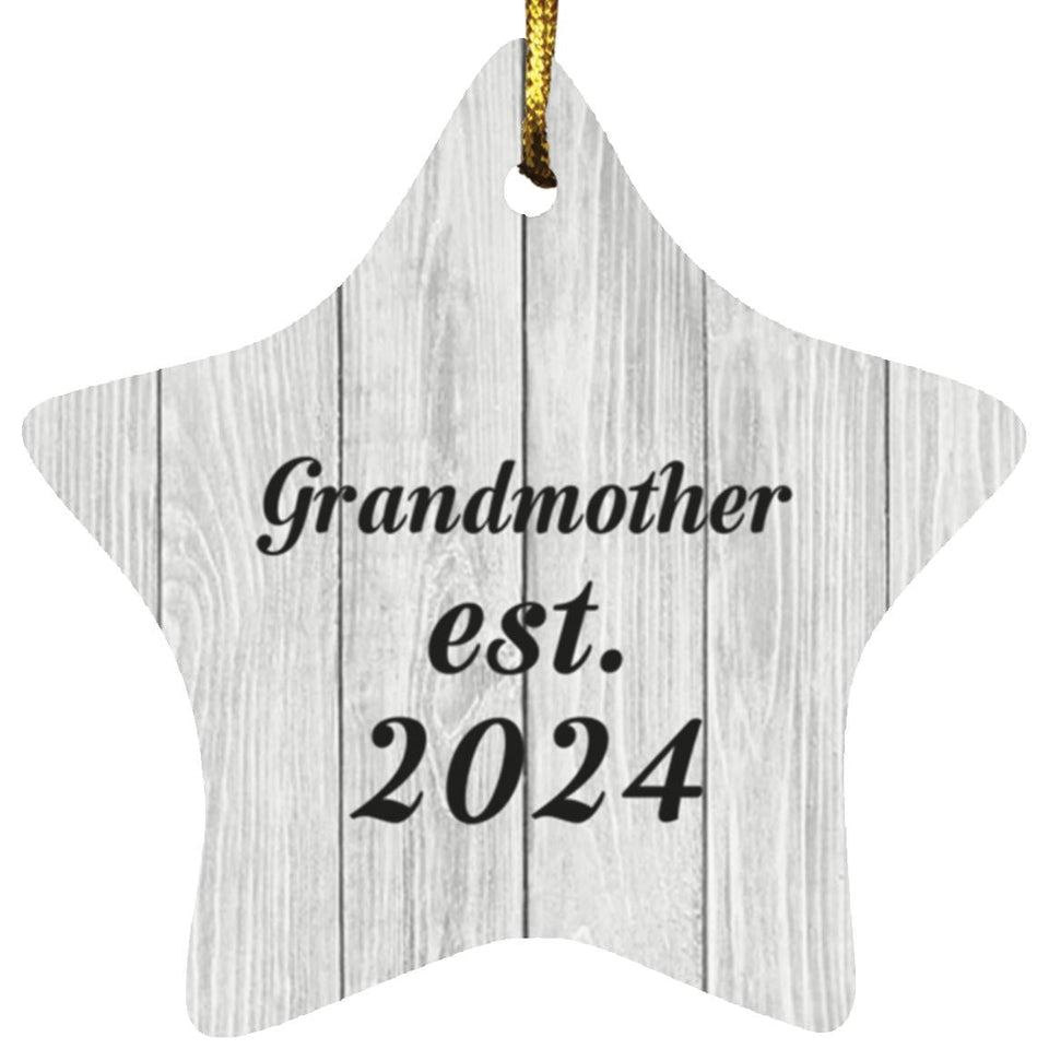 Grandmother Established Est. 2024 - Star Ornament F