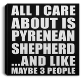 All I Care About Is Pyrenean Shepherd - Canvas Square