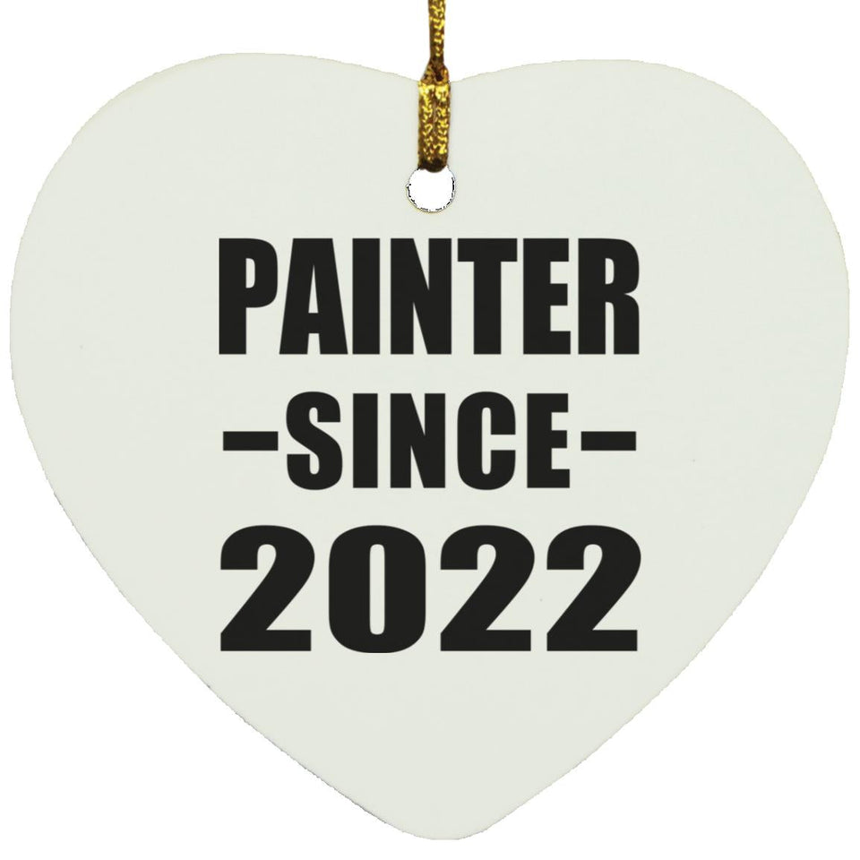 Painter Since 2022 - Heart Ornament