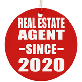 Real Estate Agent Since 2020 - Circle Ornament