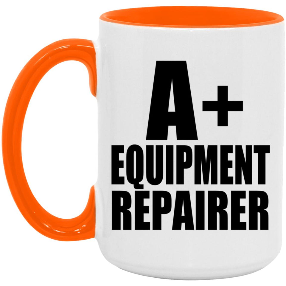 A+ Equipment Repairer - 15oz Accent Mug Orange