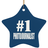 Number One #1 Photojournalist - Star Ornament