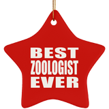 Best Zoologist Ever - Star Ornament