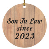Son In Law Since 2023 - Circle Ornament C