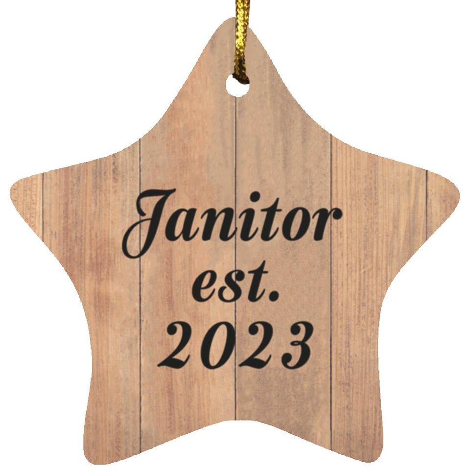 Janitor Established Est. 2023 - Star Ornament C