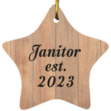 Janitor Established Est. 2023 - Star Ornament C