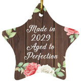 Birthday Made In 2029 Aged To Perfection - Star Ornament A
