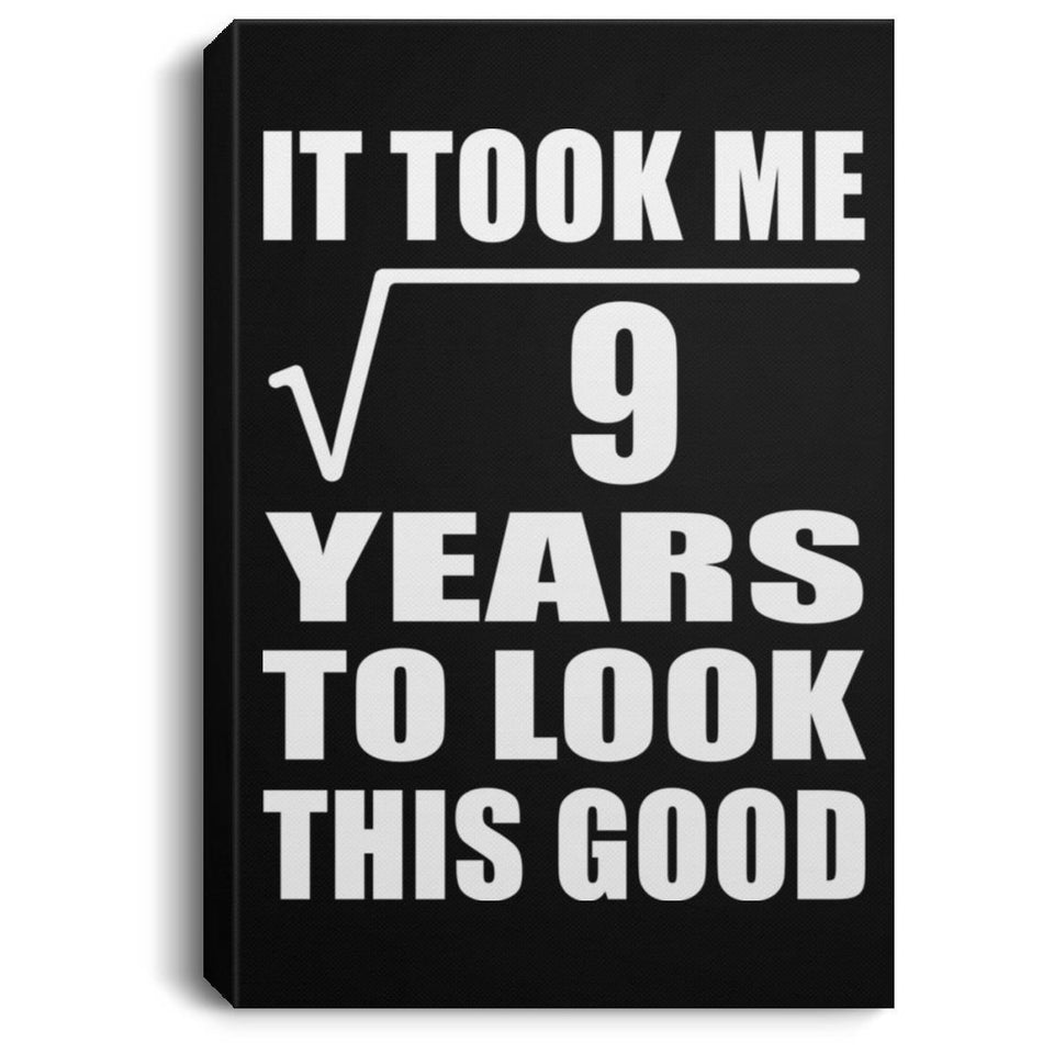 3rd Birthday Took Square Root of 9 Years To Look Good - Canvas Portrait