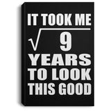 3rd Birthday Took Square Root of 9 Years To Look Good - Canvas Portrait