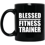 Blessed Fitness Trainer - 11oz Coffee Mug Black