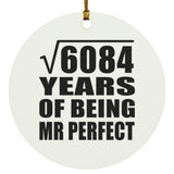 78th Anniversary Square Root of 6084 Years of Mr Perfect - Circle Ornament