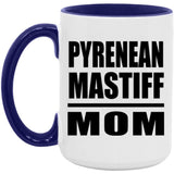 Pyrenean Mastiff Mom - 15oz Accent Mug Purple