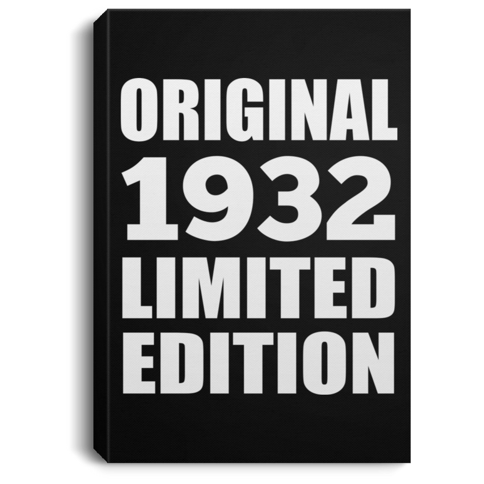 92nd Birthday Original 1932 Limited Edition - Canvas Portrait