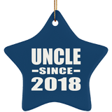Uncle Since 2018 - Star Ornament