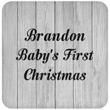 Brandon Baby's First Christmas - Drink Coaster F