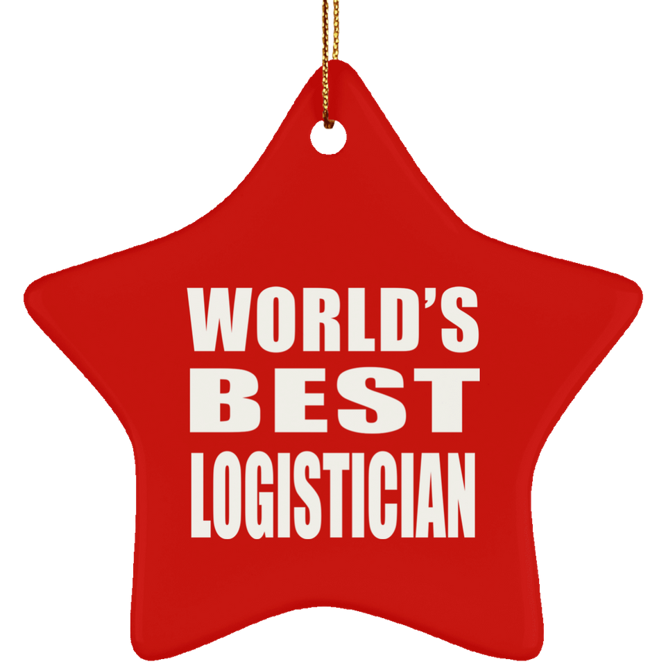 World's Best Logistician - Star Ornament
