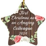 First Christmas As an Amazing Colleague 2024 - Star Ornament A