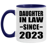 Daughter In Law Since 2023 - 11oz Accent Mug Purple