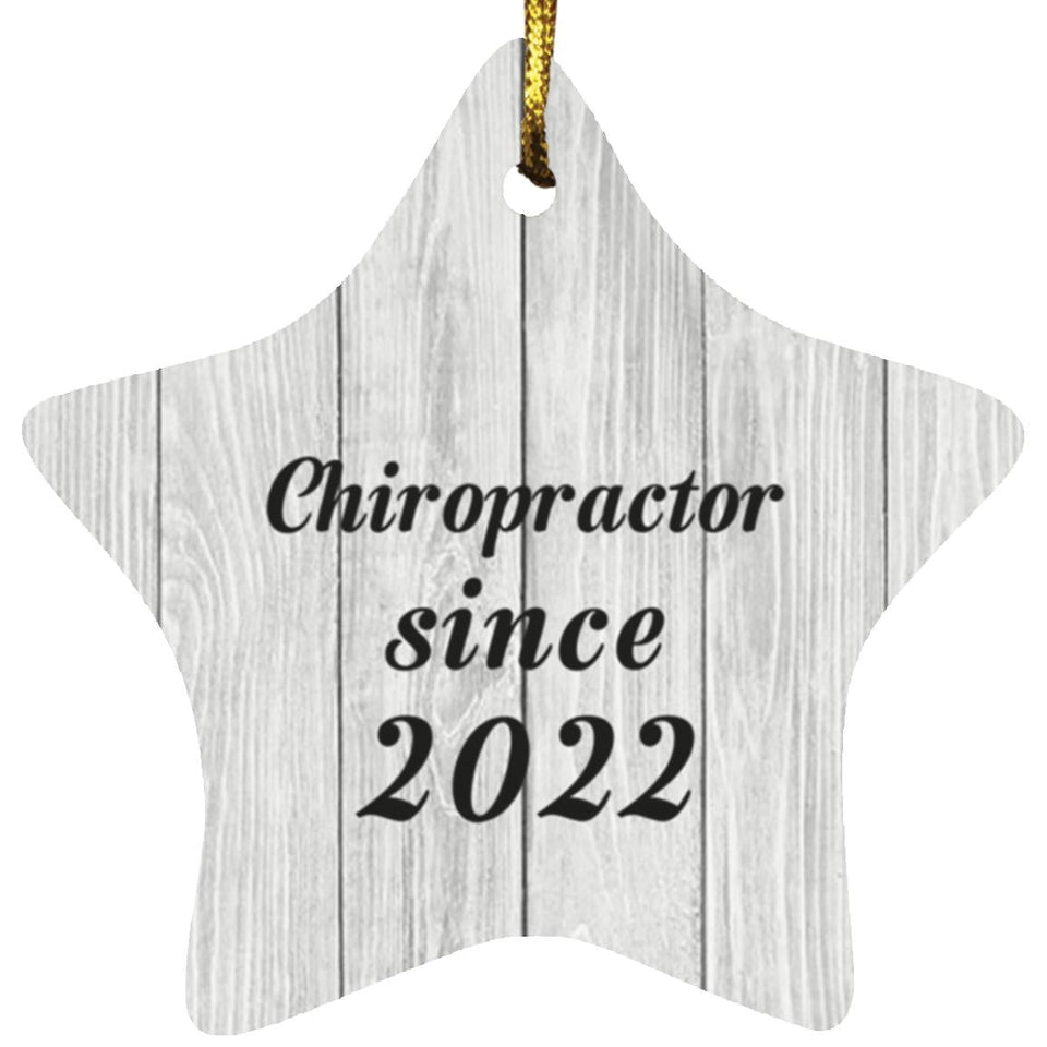 Chiropractor Since 2022 - Star Ornament F