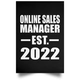 Online Sales Manager Established EST. 2022 - Poster Portrait
