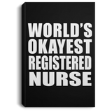 World's Okayest Registered Nurse - Canvas Portrait