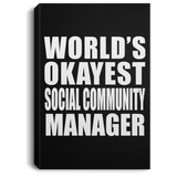 World's Okayest Social Community Manager - Canvas Portrait