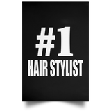 Number One #1 Hair Stylist - Poster Portrait