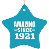 103rd Birthday Amazing Since 1921 - Star Ornament