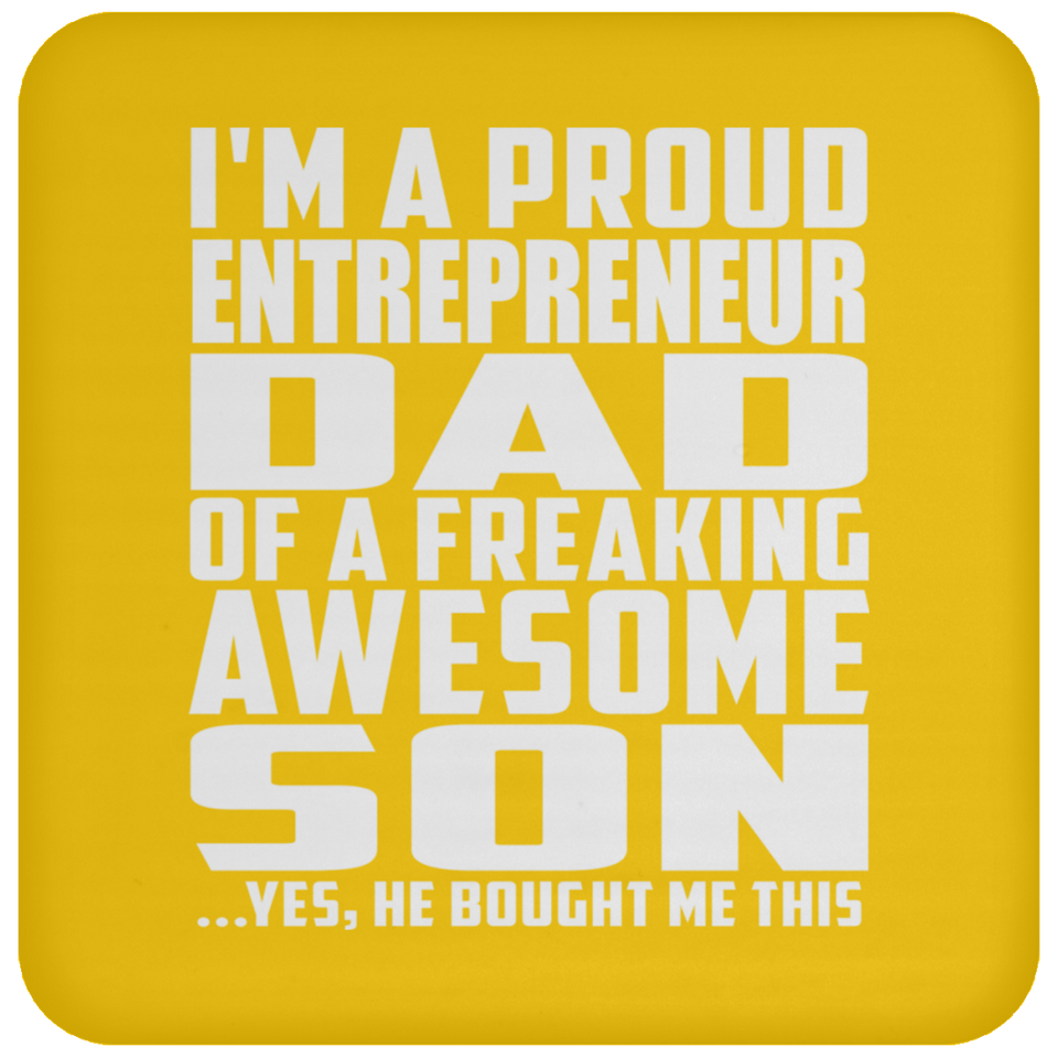 Proud Entrepreneur Dad Of Awesome Son - Drink Coaster