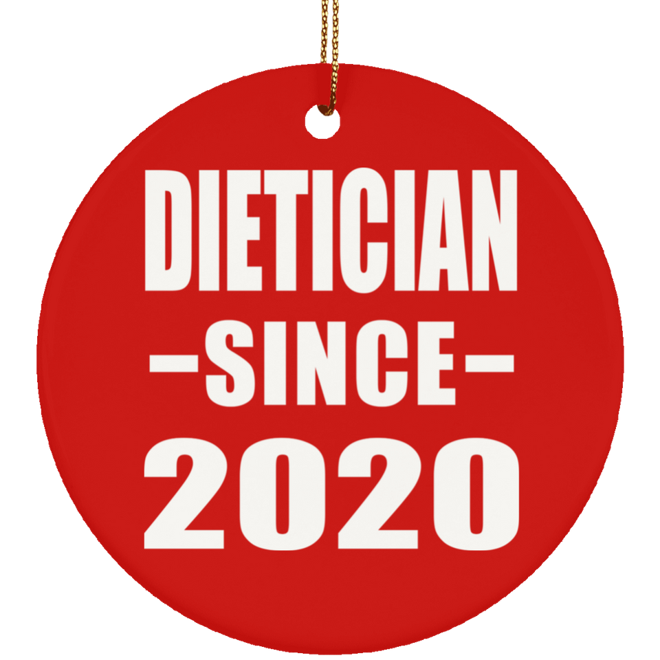Dietician Since 2020 - Circle Ornament