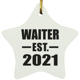 Waiter Established EST. 2021 - Star Ornament