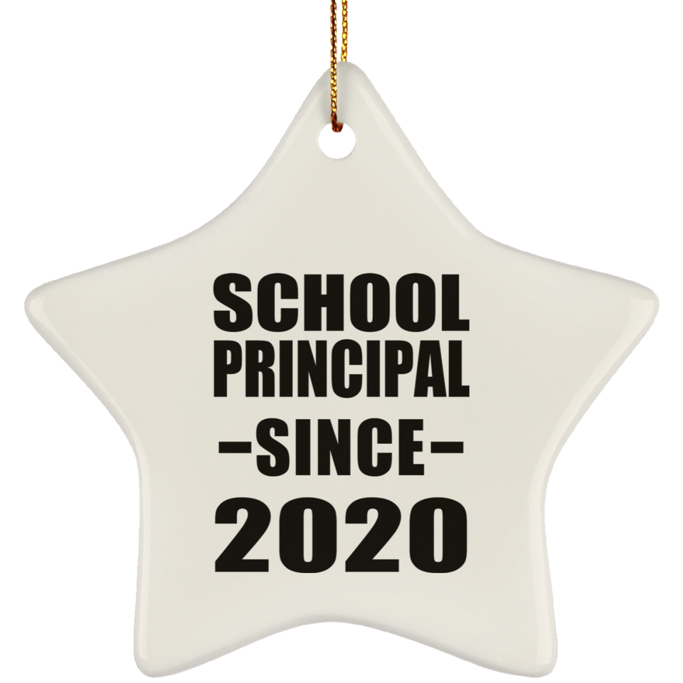 School Principal Since 2020 - Star Ornament