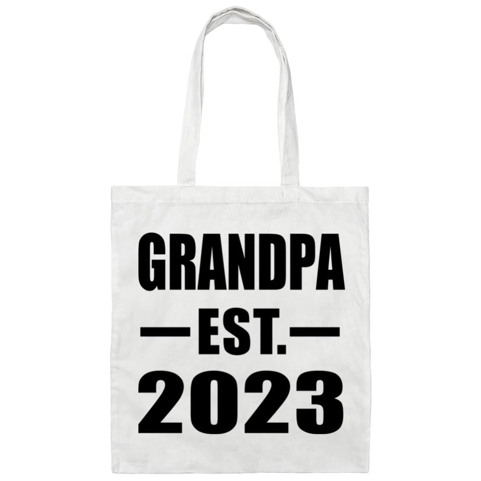 Grandpa Established EST. 2023 - Tote Bag White