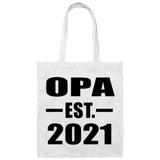 Opa Established EST. 2021 - Tote Bag White