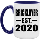 Bricklayer Established EST. 2020 - 15oz Accent Mug Purple