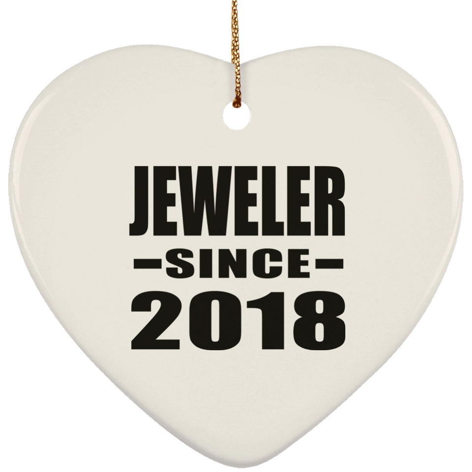 Jeweler Since 2018 - Heart Ornament