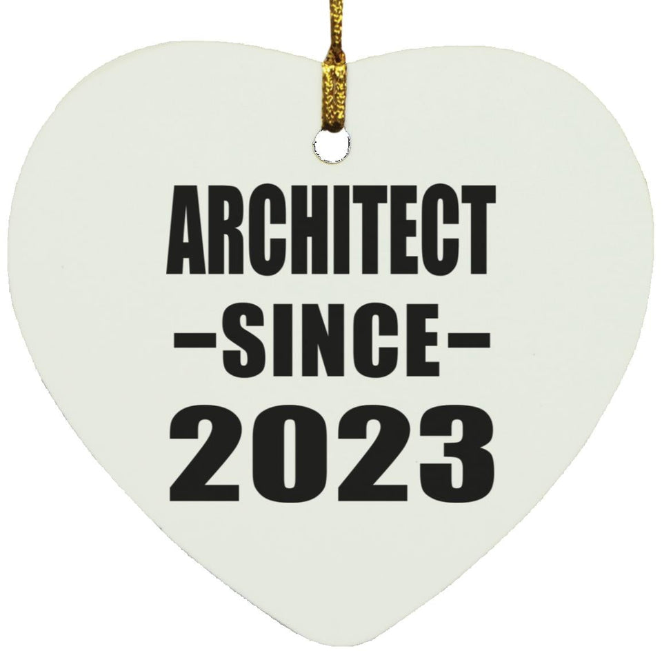 Architect Since 2023 - Heart Ornament