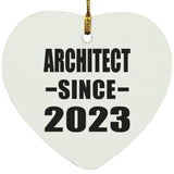 Architect Since 2023 - Heart Ornament