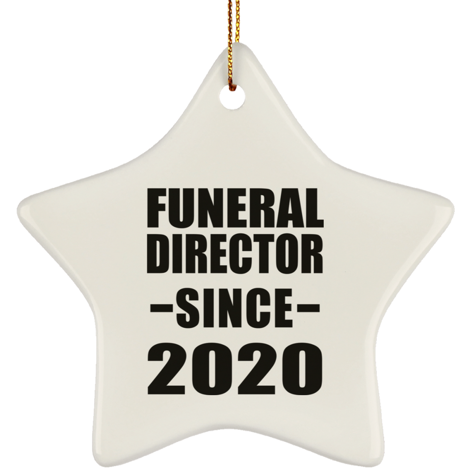 Funeral Director Since 2020 - Star Ornament