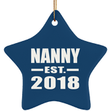 Nanny Established EST. 2018 - Star Ornament